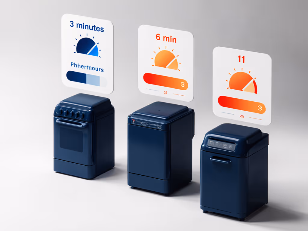cook_time_comparison_chart_showing_preheat_durations_of_3_competing_models