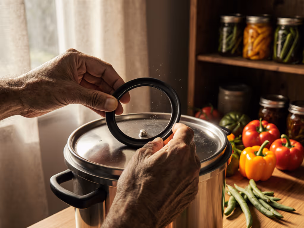 Pressure Canning Safety: Check Gasket First